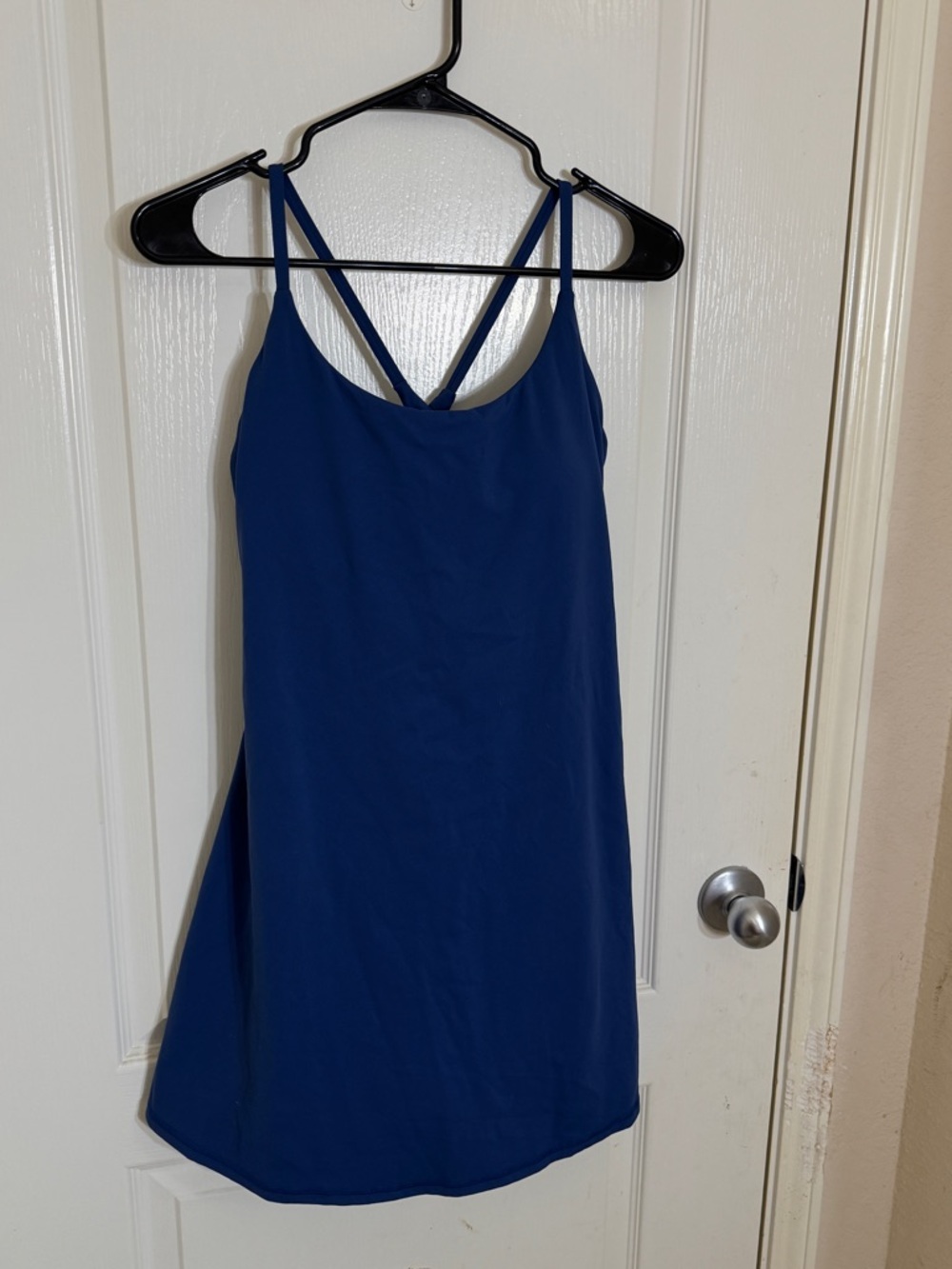 Halara SoftlyZero Plush Molded Cups Low Support Blue Active Wear Dress M NWT - Picture 5 of 12